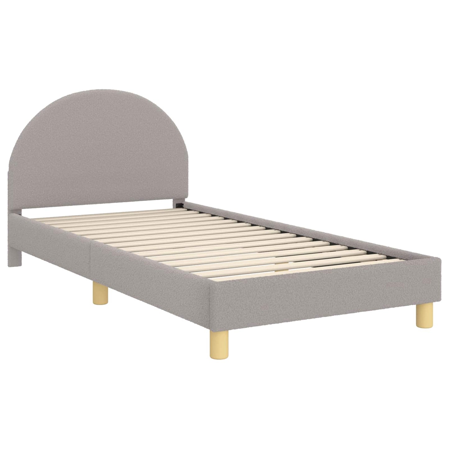 Struttura letto bambini con testata Grigio Chiaro 80x200 cm | homemem39