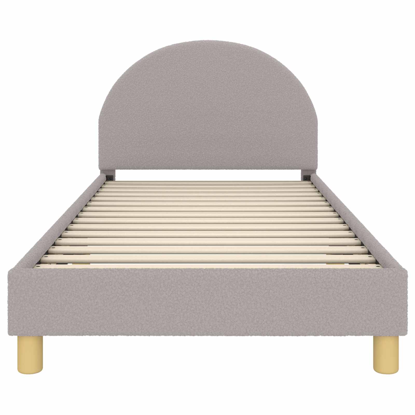 Struttura letto bambini con testata Grigio Chiaro 90x190 cm | homemem39