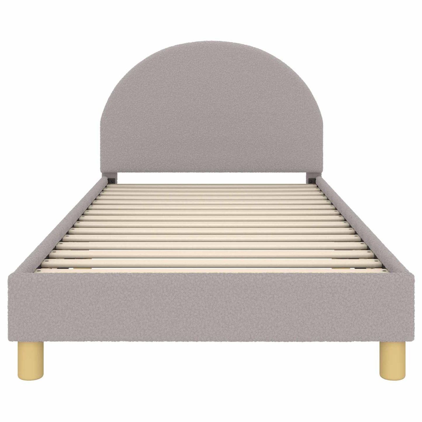 Struttura letto bambini con testata Grigio Chiaro 90x200 cm