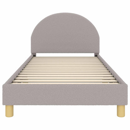 Struttura letto bambini con testata Grigio Chiaro 90x200 cm