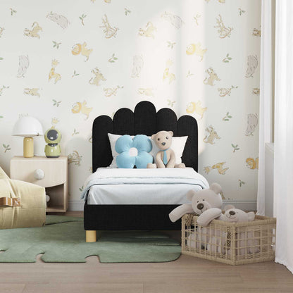Struttura letto per bambini con testata Nero 70 x 140 cm | homemem39