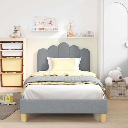 Struttura letto bambini con testata Grigio Chiaro 80 x 200 cm | homemem39