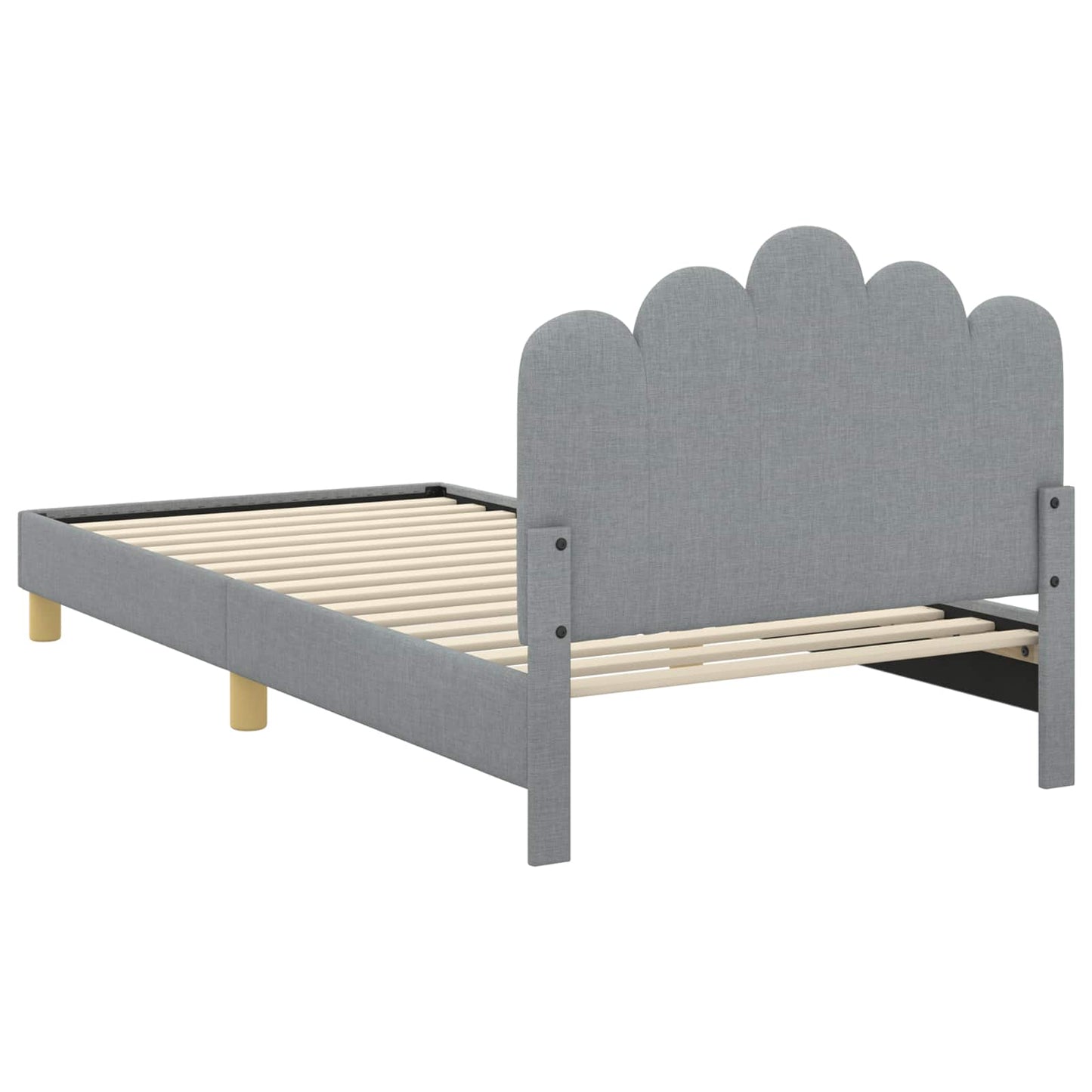Struttura letto bambini con testata Grigio Chiaro 80 x 200 cm | homemem39