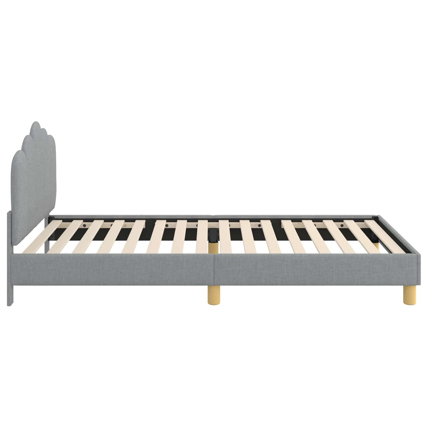 Struttura letto bambini con testata Grigio Chiaro 80 x 200 cm | homemem39
