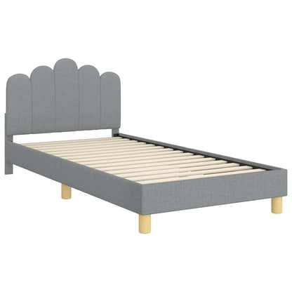 Struttura letto bambini con testata Grigio Chiaro 90 x 190 cm | homemem39
