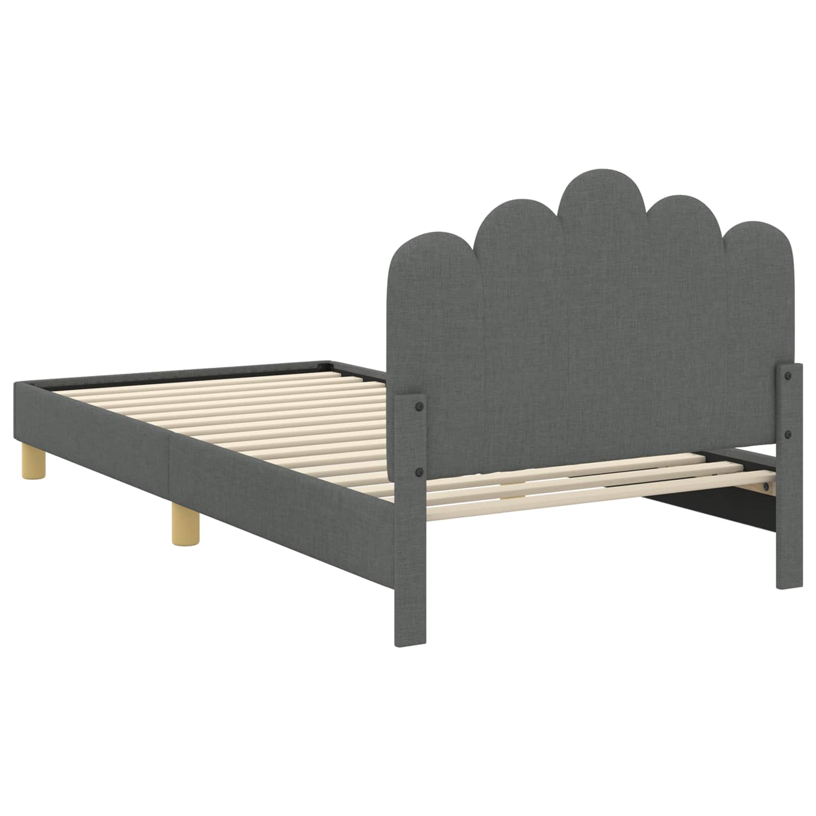 Struttura letto bambini con testata Grigio Scuro 90 x 190 cm | homemem39