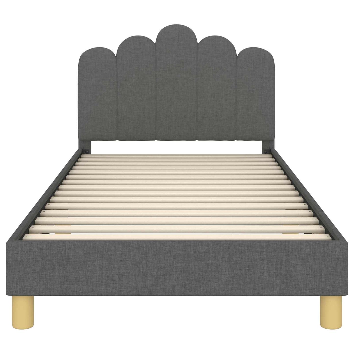 Struttura letto bambini con testata Grigio Scuro 90 x 190 cm | homemem39