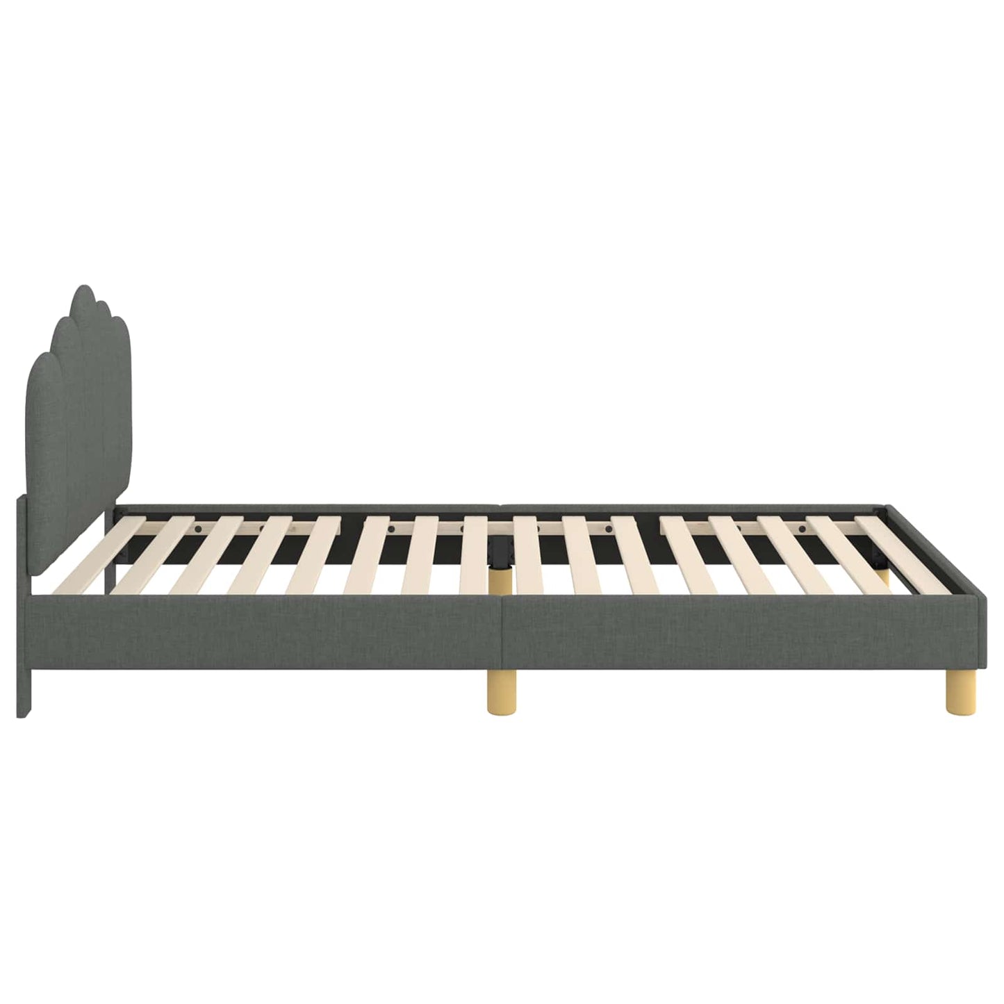 Struttura letto bambini con testata Grigio Scuro 90 x 190 cm | homemem39
