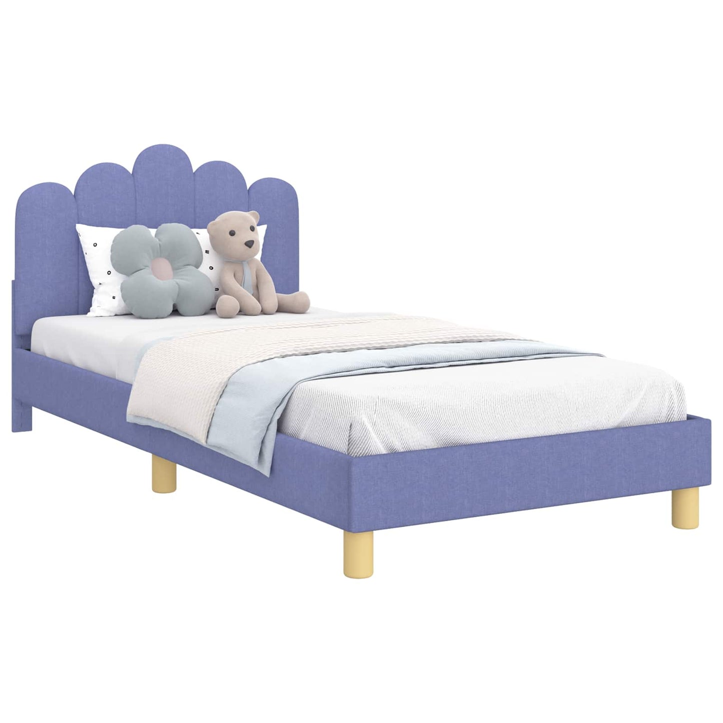 Struttura letto bambini con testata Blu jeans 90 x 190 cm | homemem39