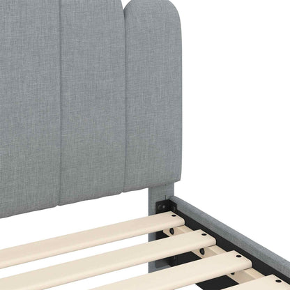Struttura letto bambini con testata Grigio Chiaro 90 x 200 cm | homemem39