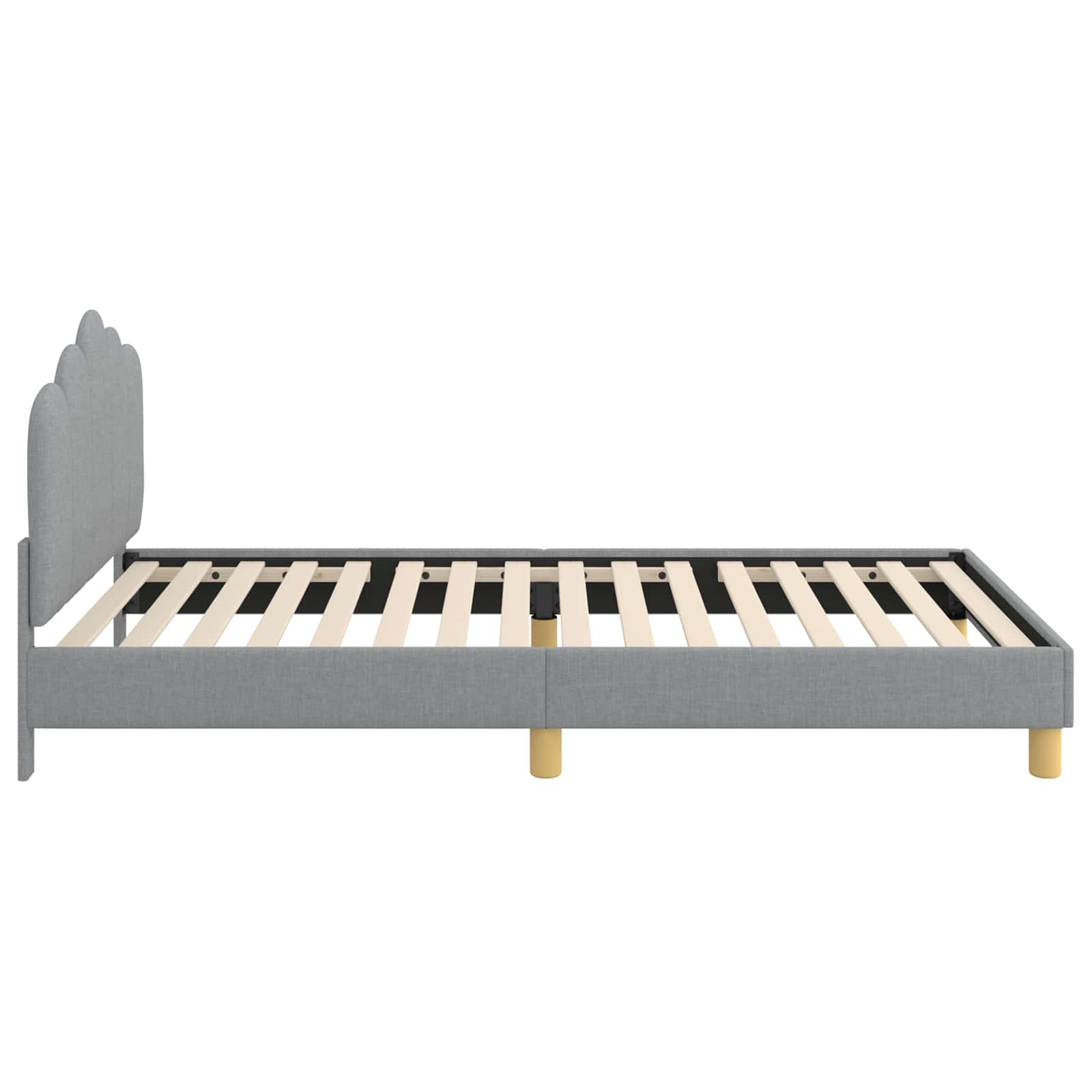 Struttura letto bambini con testata Grigio Chiaro 90 x 200 cm | homemem39