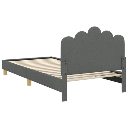 Struttura letto bambini con testata Grigio Scuro 90 x 200 cm | homemem39