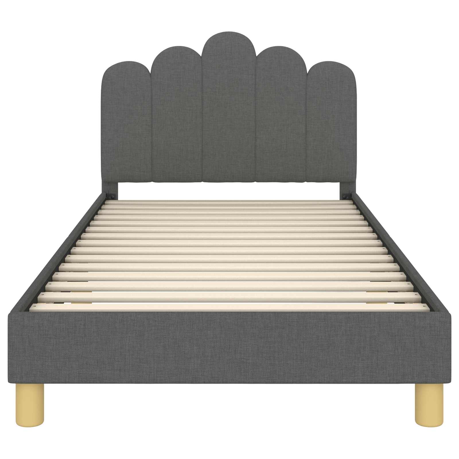 Struttura letto bambini con testata Grigio Scuro 90 x 200 cm | homemem39