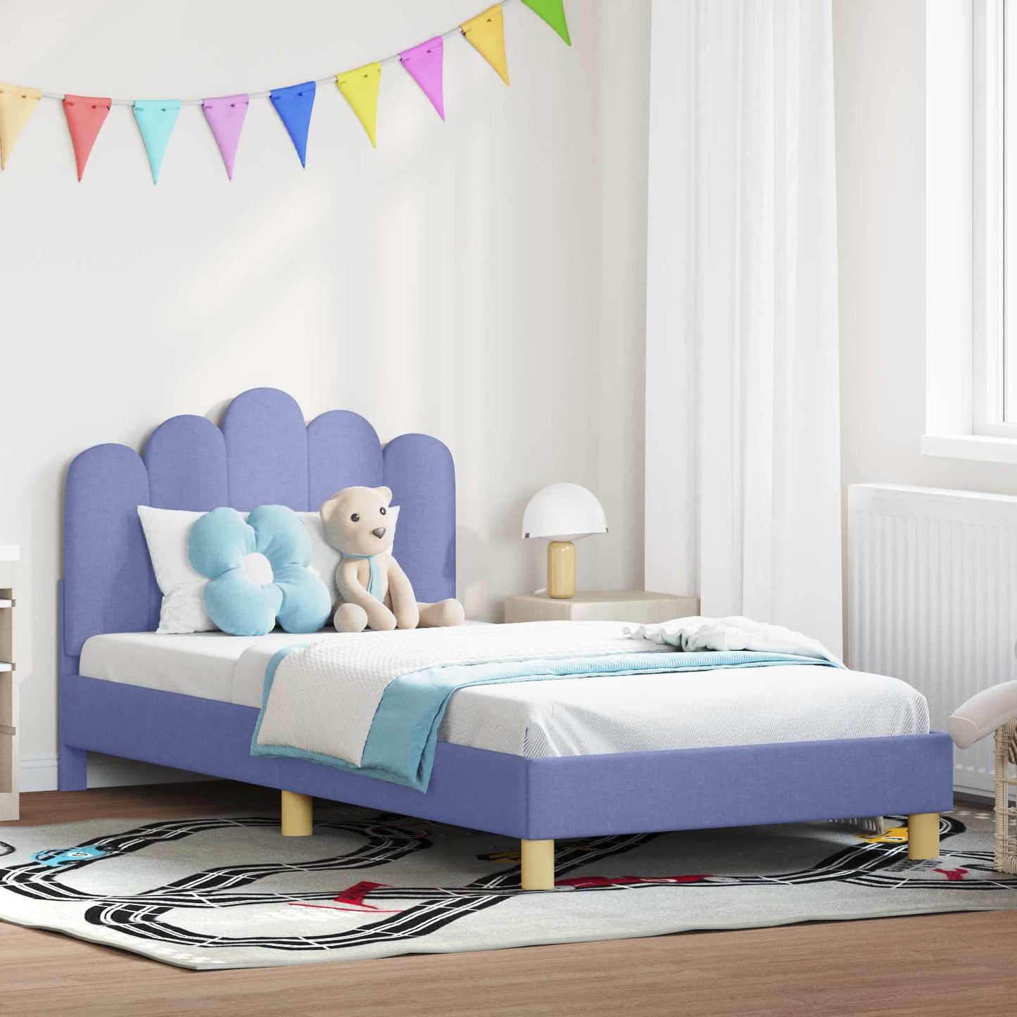 Struttura letto bambini con testata Blu jeans 90 x 200 cm | homemem39