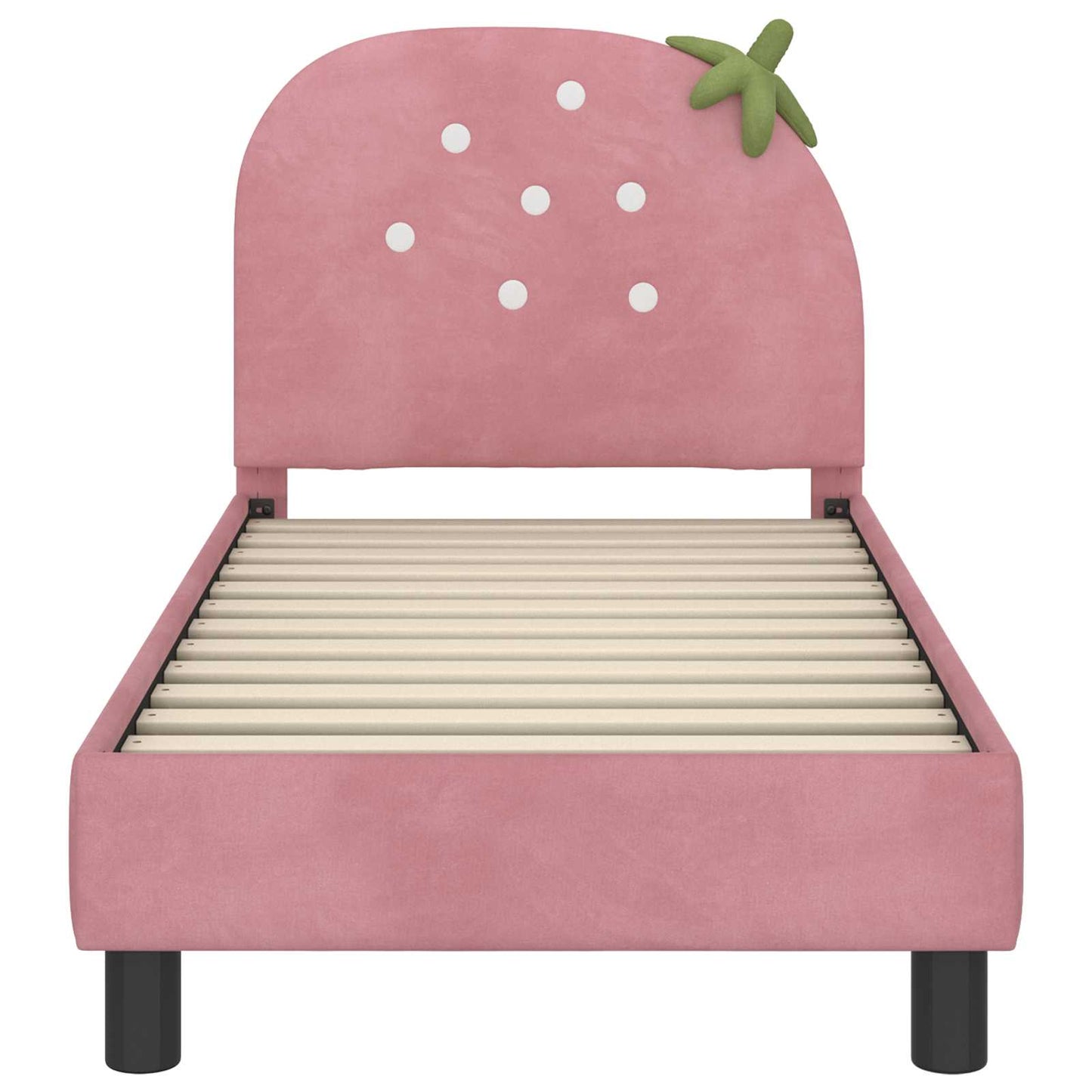 Struttura letto per bambini con testata Rosa 70 x 140 cm | homemem39