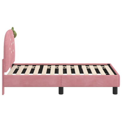 Struttura letto per bambini con testata Rosa 70 x 140 cm | homemem39