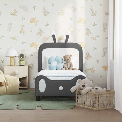 Struttura letto per bambini con testata Grigio Chiaro PU | homemem39