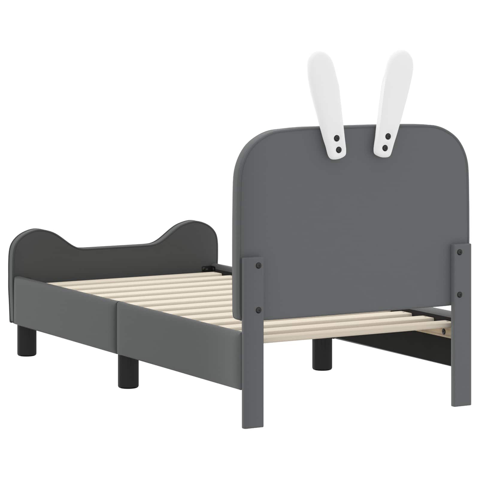 Struttura letto per bambini con testata Grigio Chiaro PU | homemem39