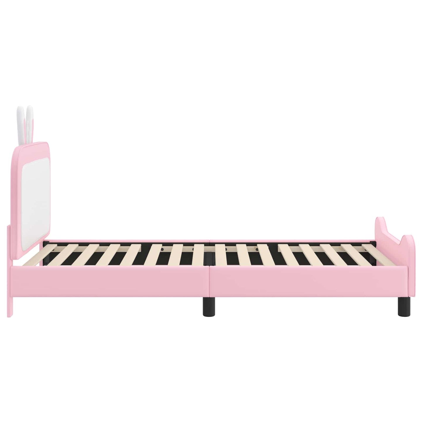 Struttura letto bambini con testata Rosa 80 x 200 cm PU | homemem39