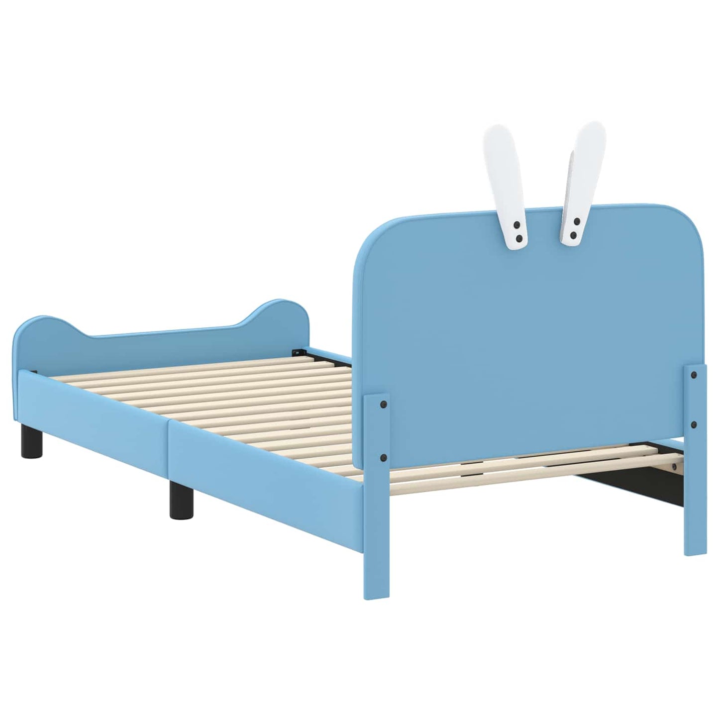 Struttura letto bambini con testata Blu 80 x 200 cm PU | homemem39
