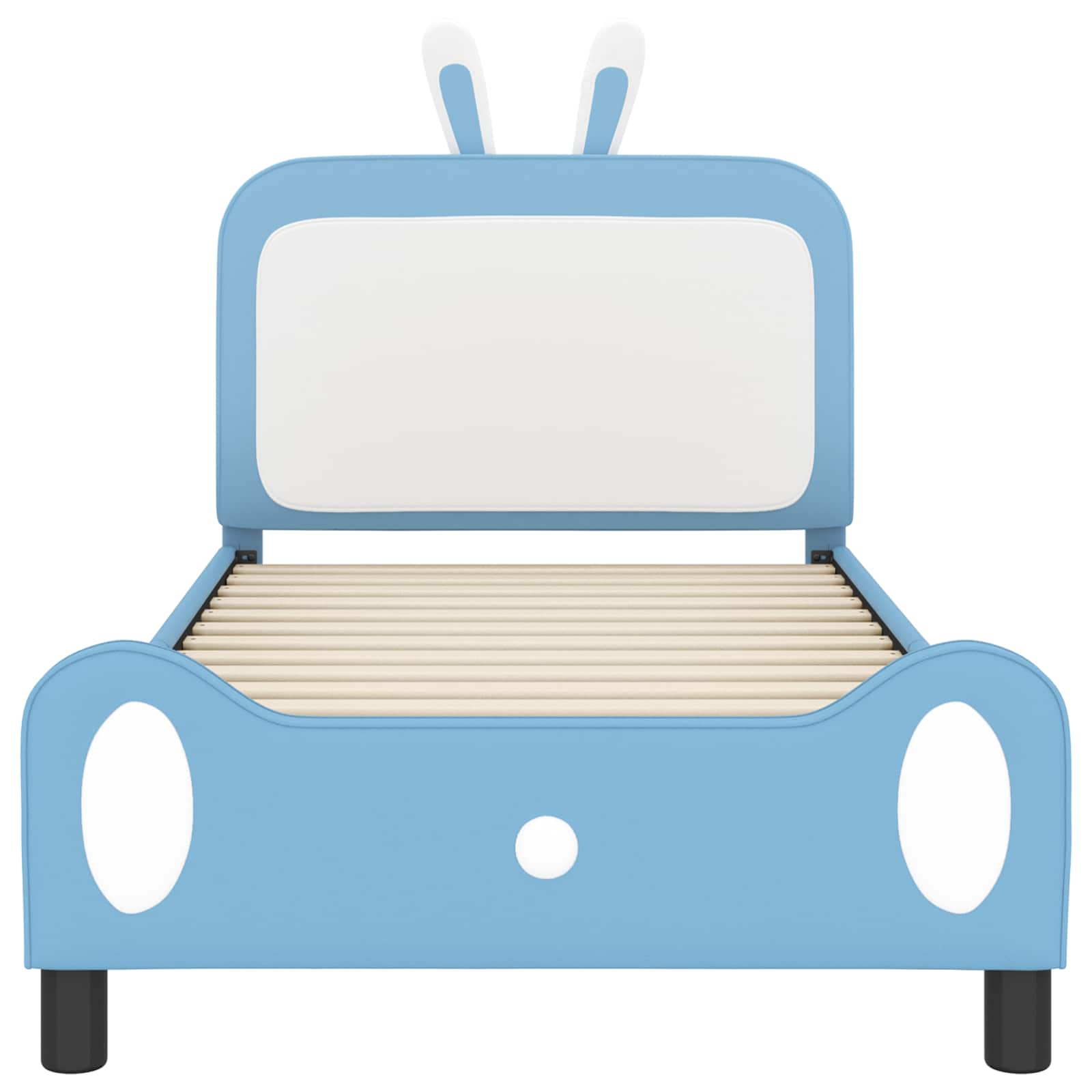 Struttura letto bambini con testata Blu 80 x 200 cm PU | homemem39