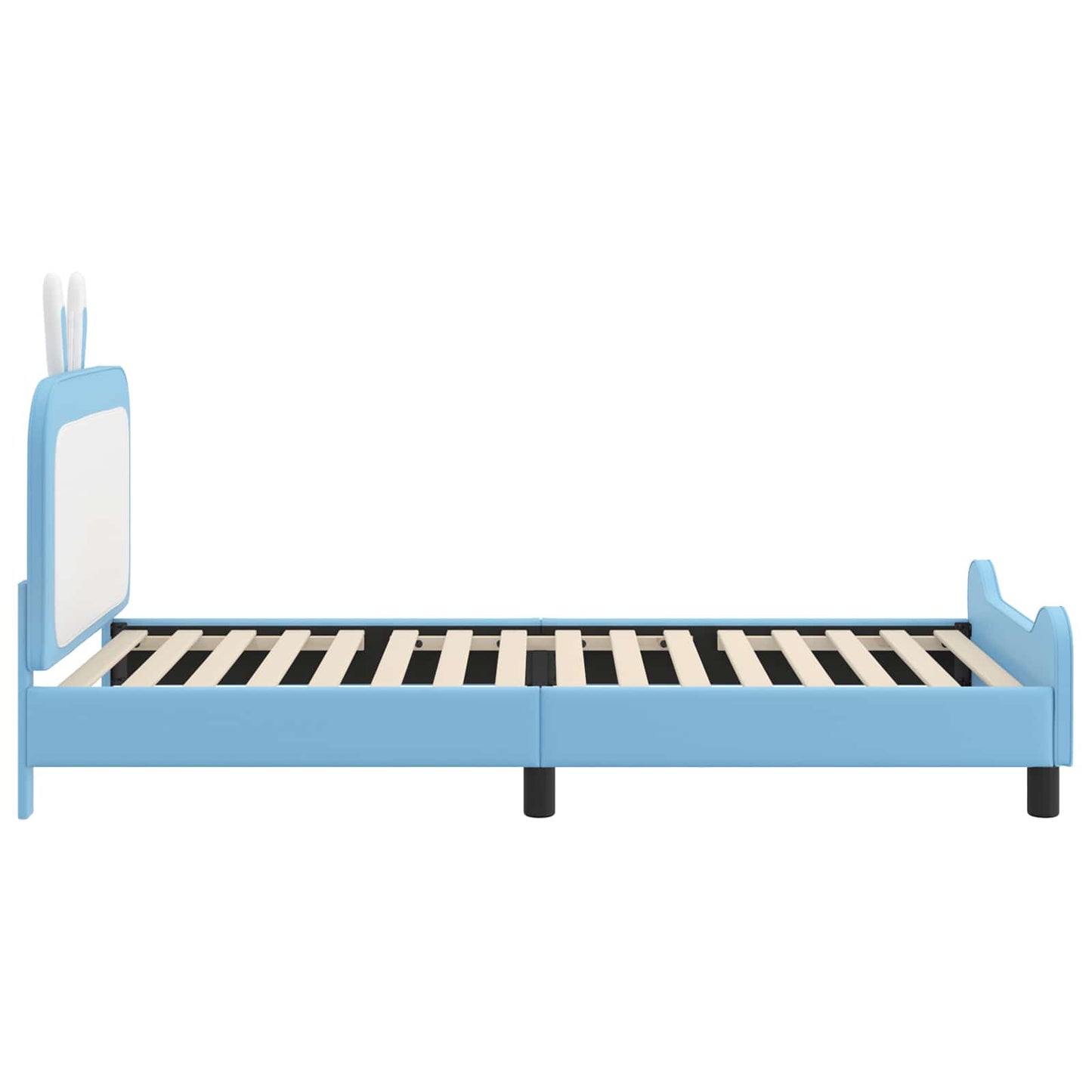 Struttura letto bambini con testata Blu 80 x 200 cm PU | homemem39