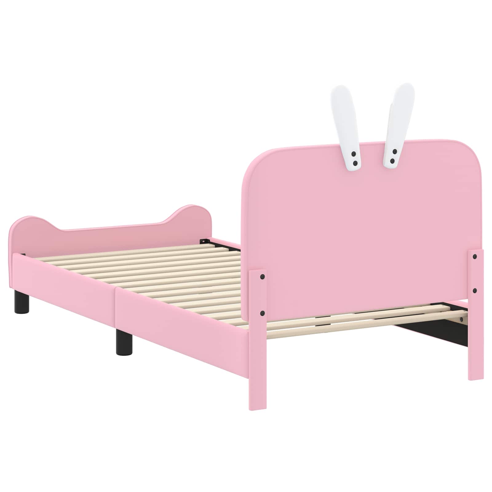 Struttura letto bambini con testata Rosa 90 x 190 cm PU | homemem39