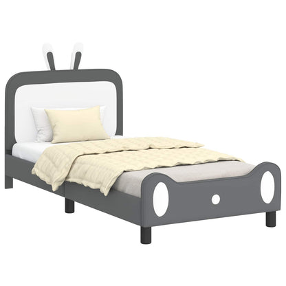 Struttura letto bambini con testata Grigio Chiaro 90 x 190 cm | homemem39