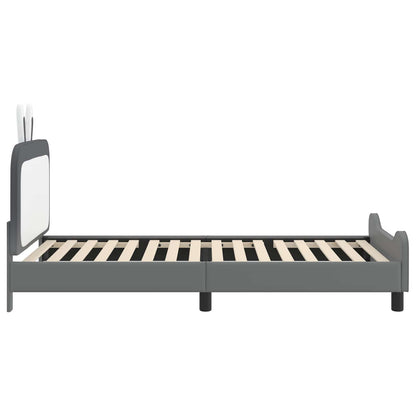 Struttura letto bambini con testata Grigio Chiaro 90 x 200 cm | homemem39