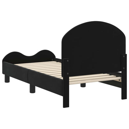 Struttura letto per bambini con testata Nero 70 x 140 cm | homemem39