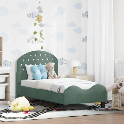 Struttura letto per bambini con testata Verde Mare 70 x 140 cm | homemem39
