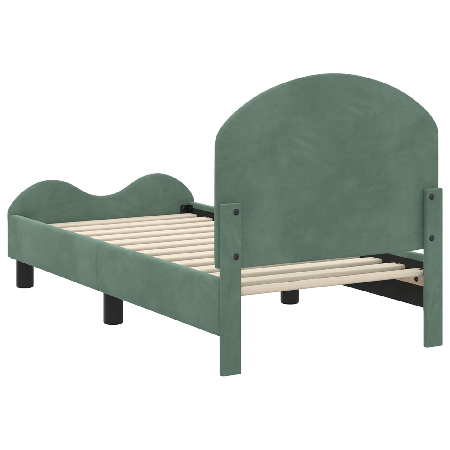 Struttura letto per bambini con testata Verde Mare 70 x 140 cm | homemem39