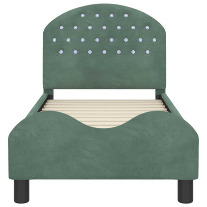 Struttura letto per bambini con testata Verde Mare 70 x 140 cm | homemem39
