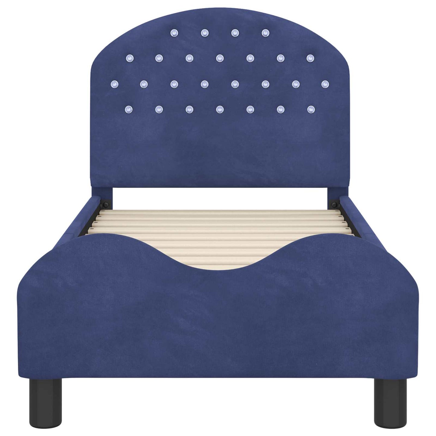 Struttura letto per bambini con testata Blu Polizia 70 x 140 cm | homemem39