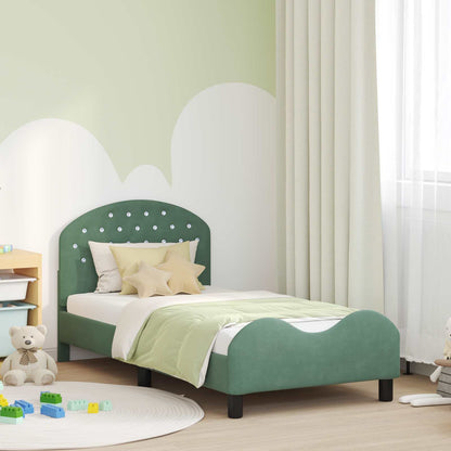 Struttura letto bambini con testata Verde Mare 80 x 160 cm