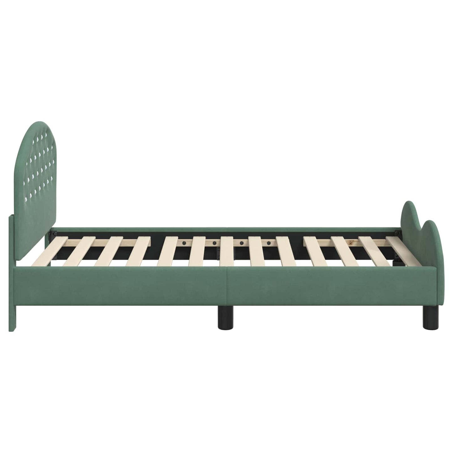 Struttura letto bambini con testata Verde Mare 80 x 160 cm