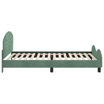 Struttura letto bambini con testata Verde Mare 90 x 190 cm