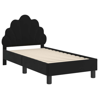 Struttura letto per bambini con testata Nero 70 x 140 cm