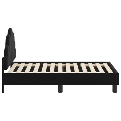 Struttura letto per bambini con testata Nero 70 x 140 cm
