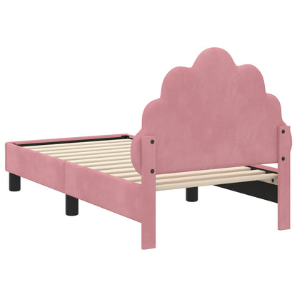 Struttura letto per bambini con testata Rosa 70 x 140 cm