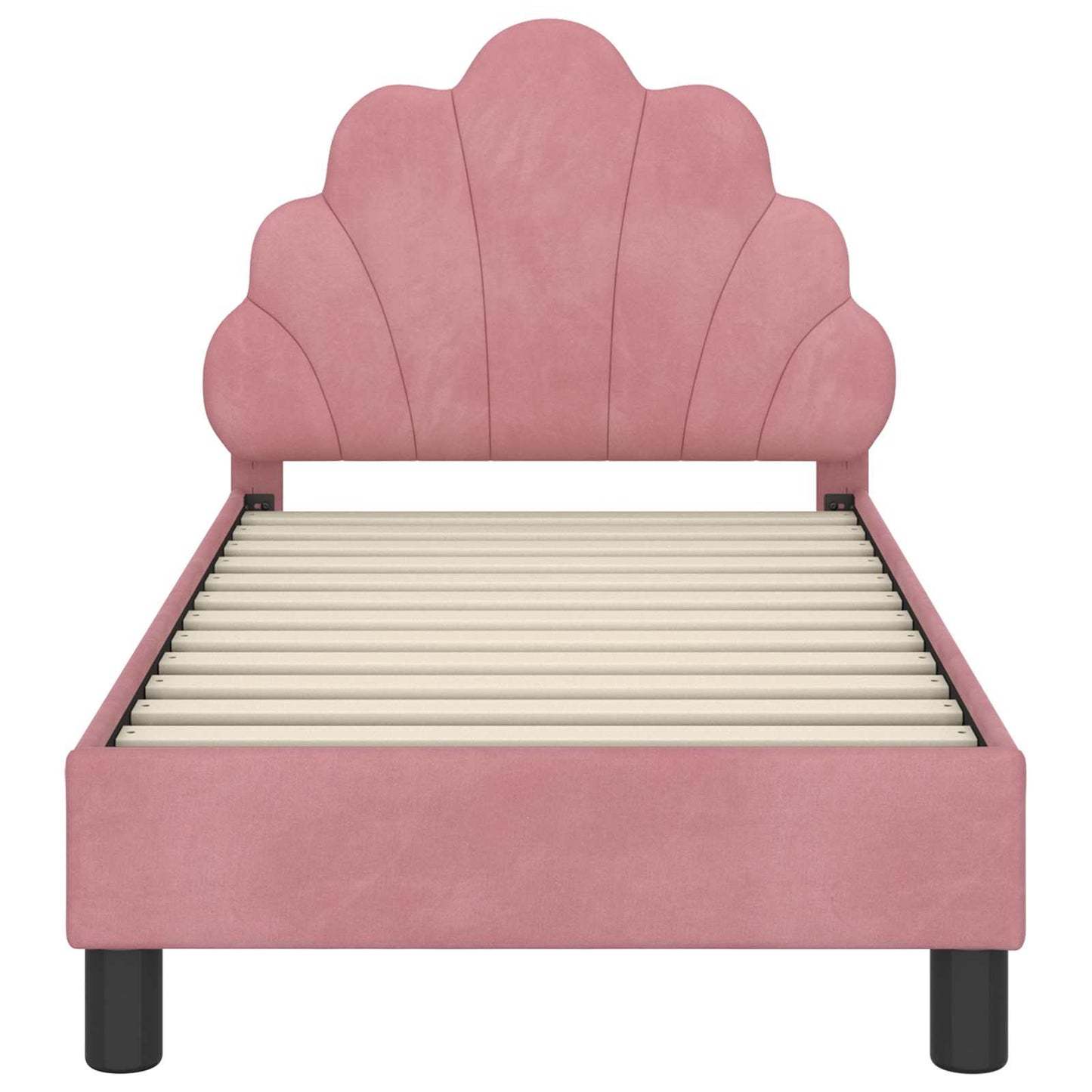 Struttura letto per bambini con testata Rosa 70 x 140 cm