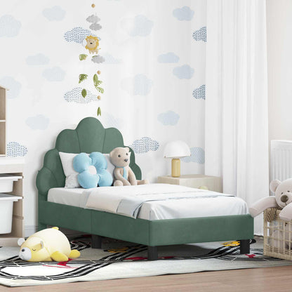 Struttura letto per bambini con testata Verde Mare 70 x 140 cm
