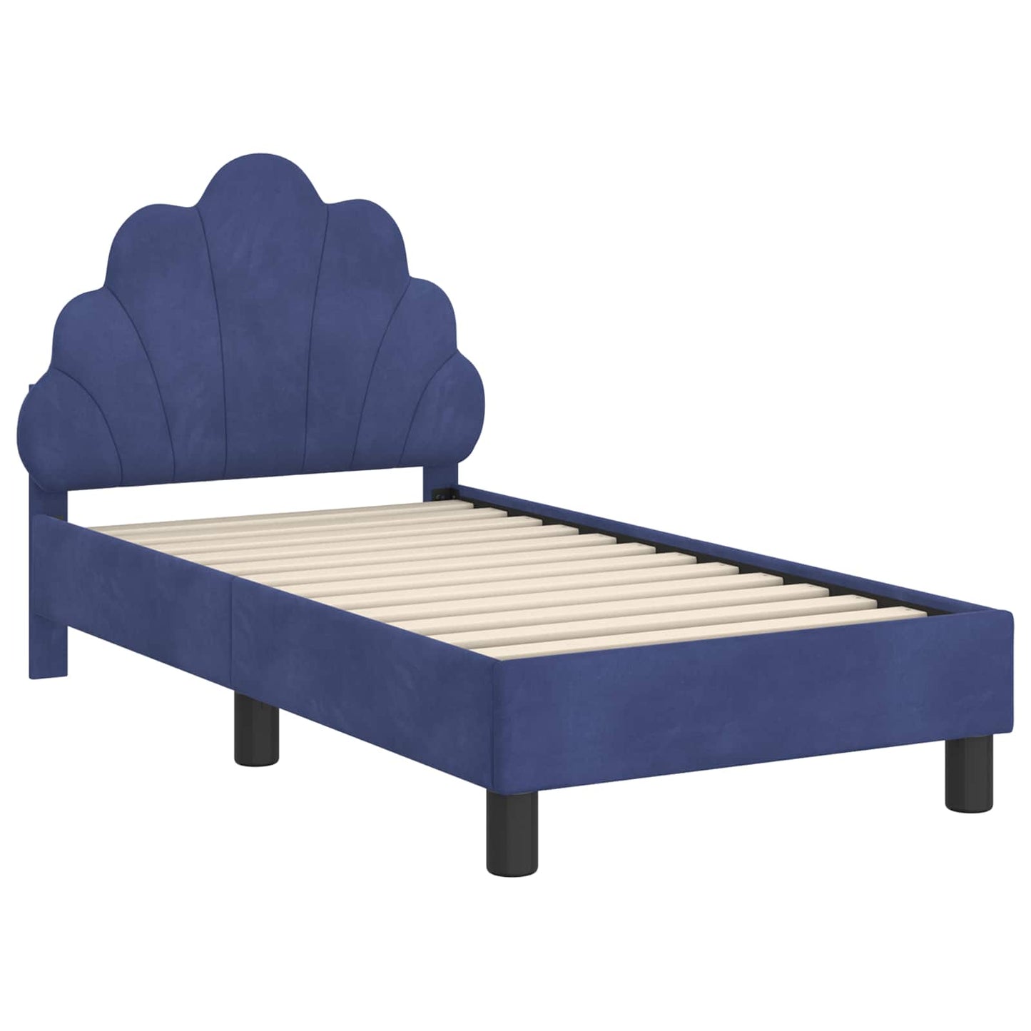 Struttura letto per bambini con testata Blu Polizia 70 x 140 cm