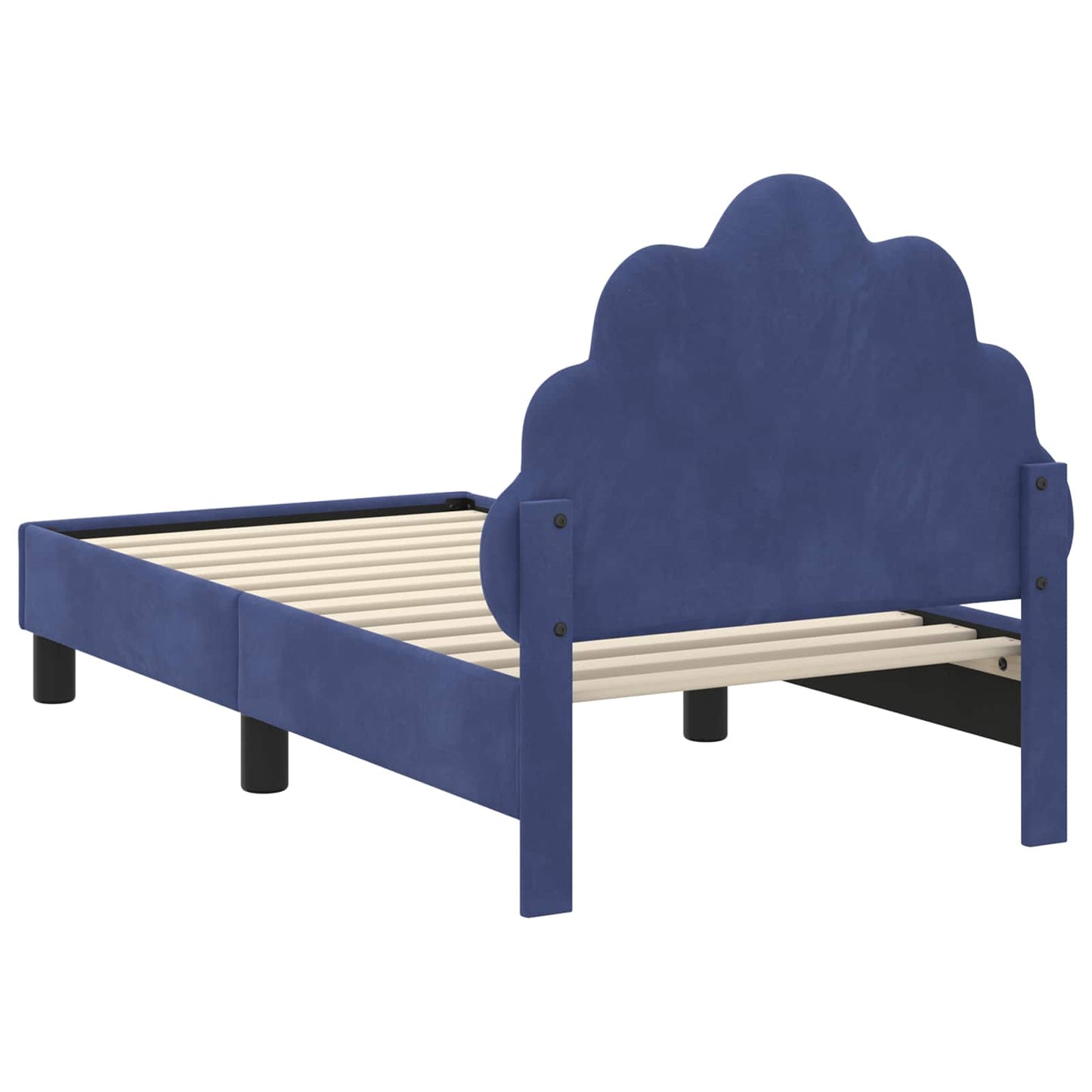 Struttura letto per bambini con testata Blu Polizia 70 x 140 cm