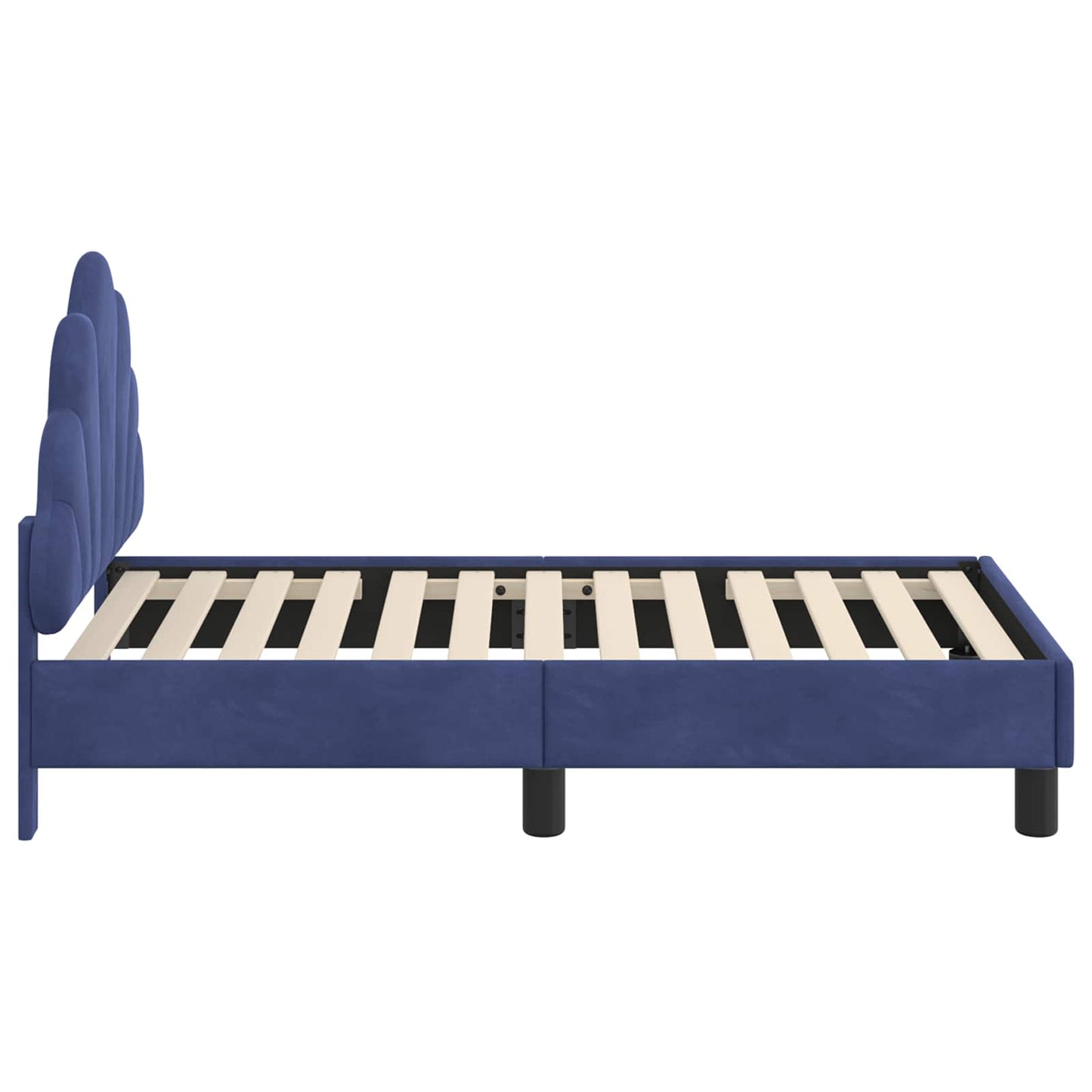 Struttura letto per bambini con testata Blu Polizia 70 x 140 cm