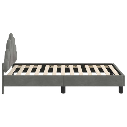 Struttura letto bambini con testata Grigio scuro 80 x 160 cm