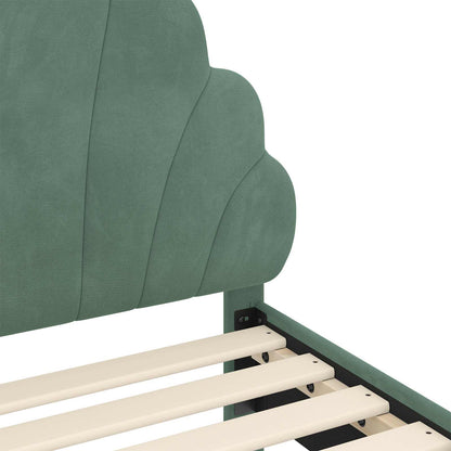 Struttura letto bambini con testata Verde Mare 80 x 160 cm