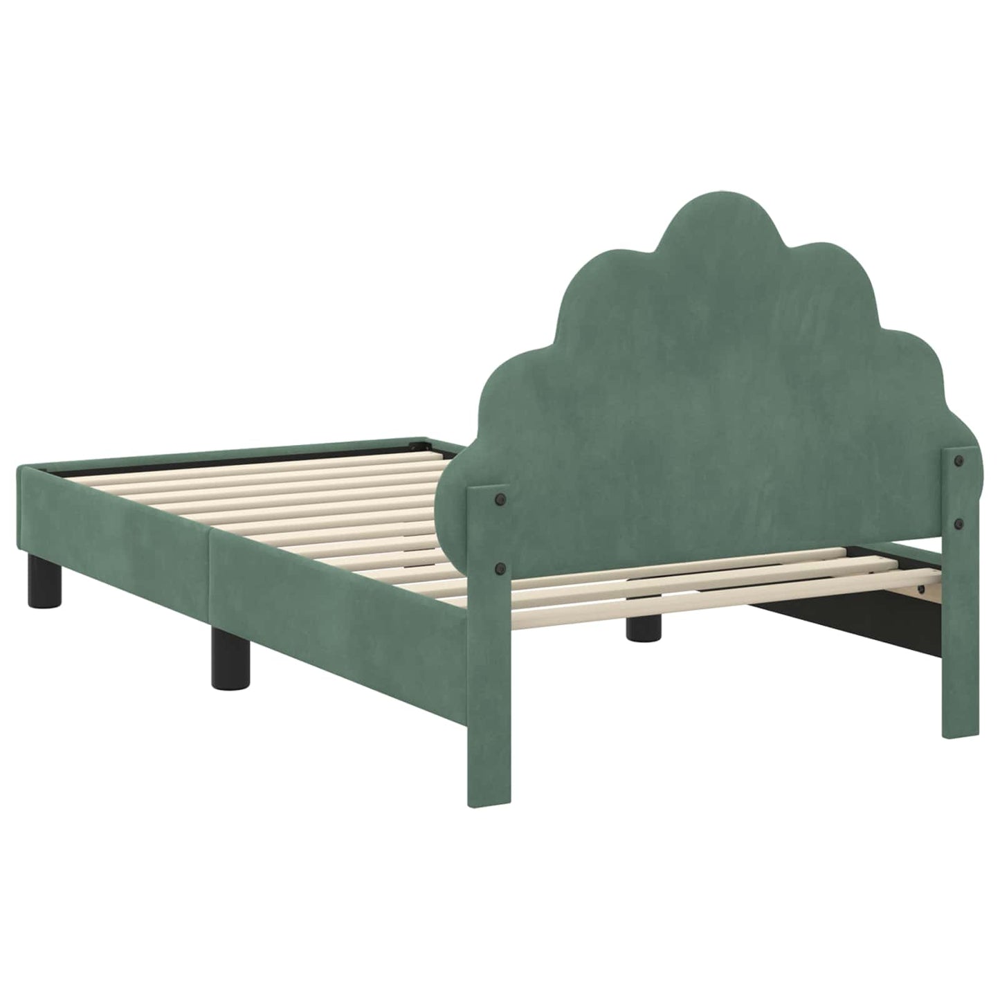 Struttura letto bambini con testata Verde Mare 80 x 160 cm
