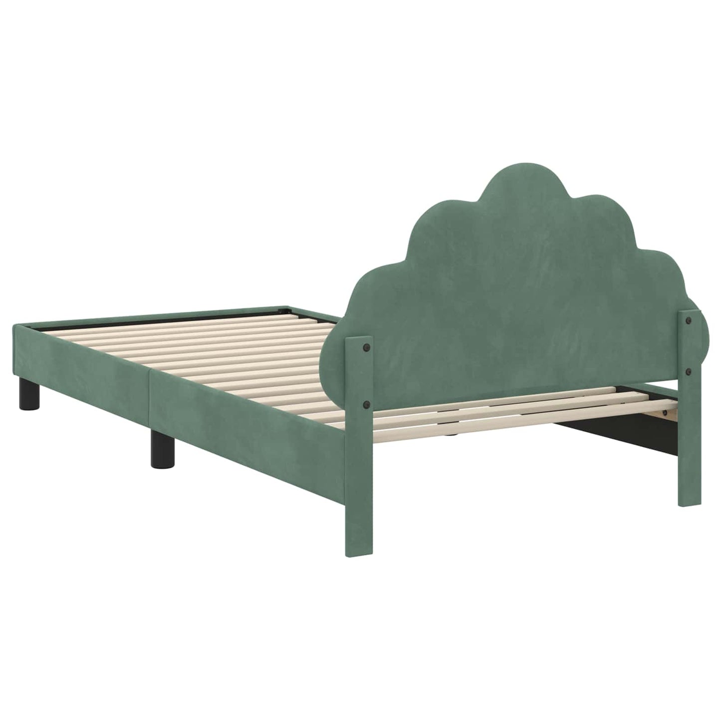 Struttura letto bambini con testata Verde Mare 80 x 200 cm