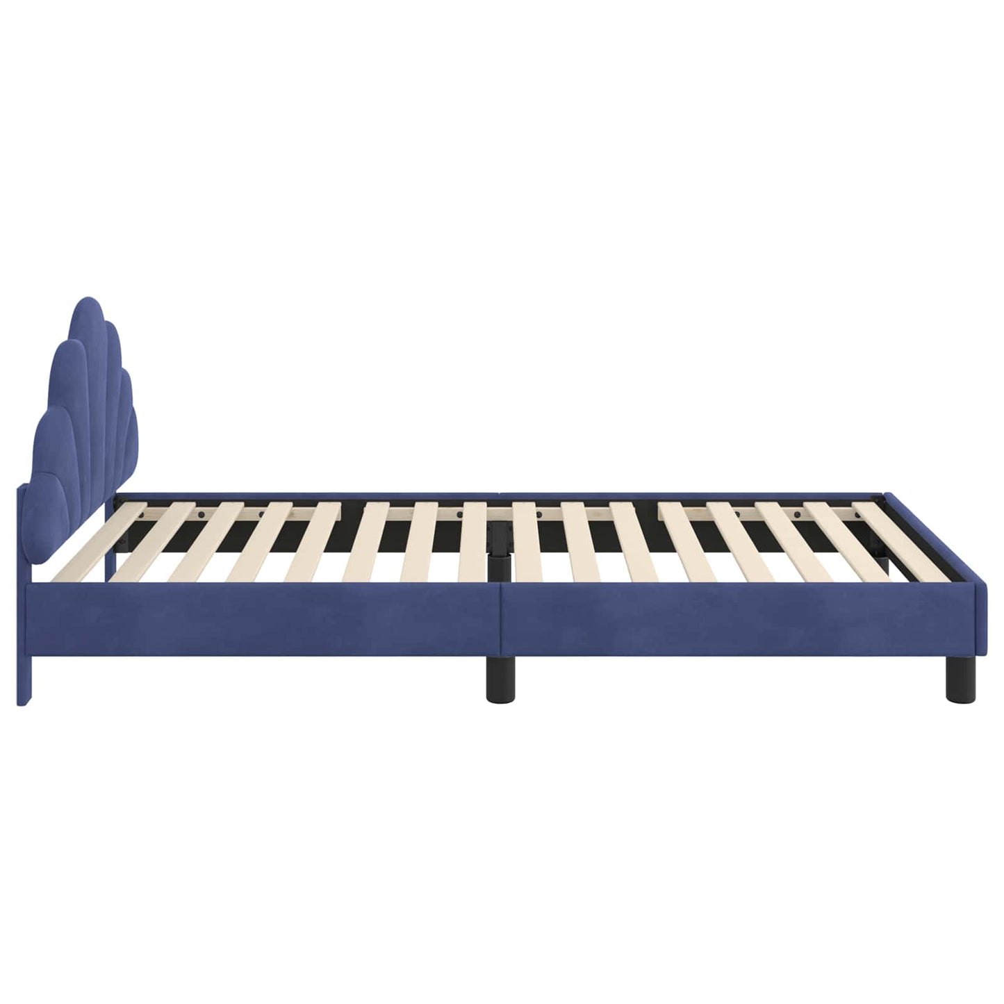 Struttura letto bambini con testata Blu Polizia 80 x 200 cm